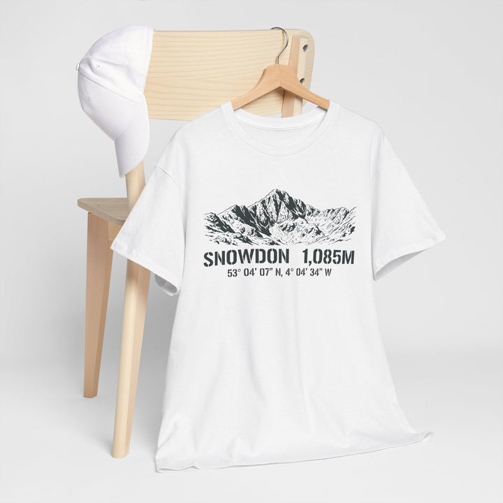 Snowdon 1,085M Mountain Tee with Coordinates