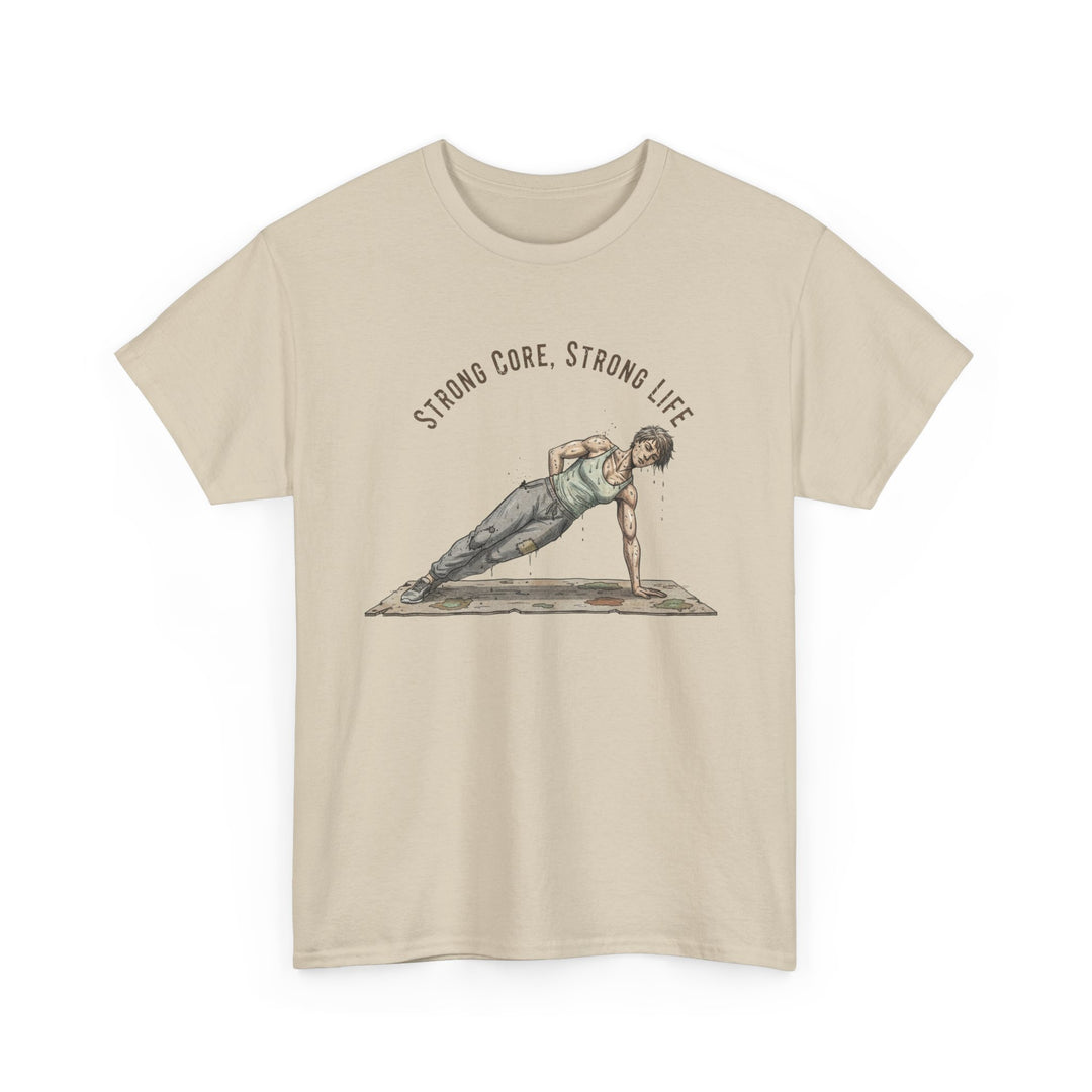 Pilates Fitness Plank Tee – soft, breathable cotton designed for Pilates and core workouts. Comfortable, flexible, and perfect for studio or home sessions.