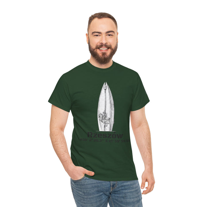 Rzeszów Coordinates T‑Shirt — City Landmark  Sketch Tee