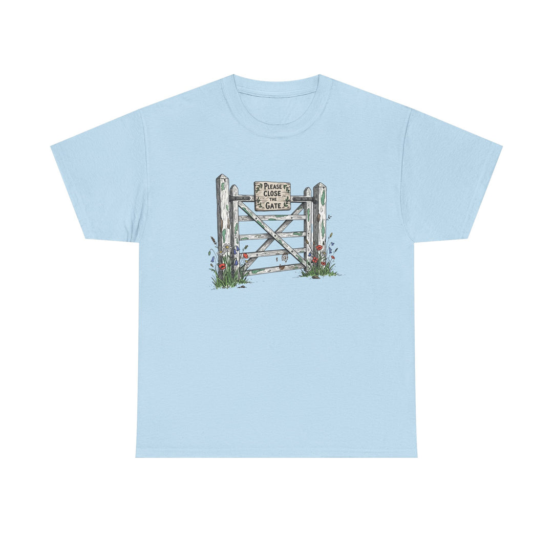 Close the Gate T-Shirt — Rural Discipline Heritage Graphic
