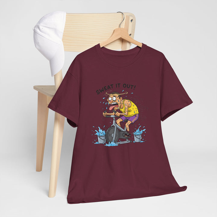 Stay laughing while cycling with the Funny Spin Bike T-Shirt. Comfortable cotton with a witty design, ideal for spin sessions and gym workouts.