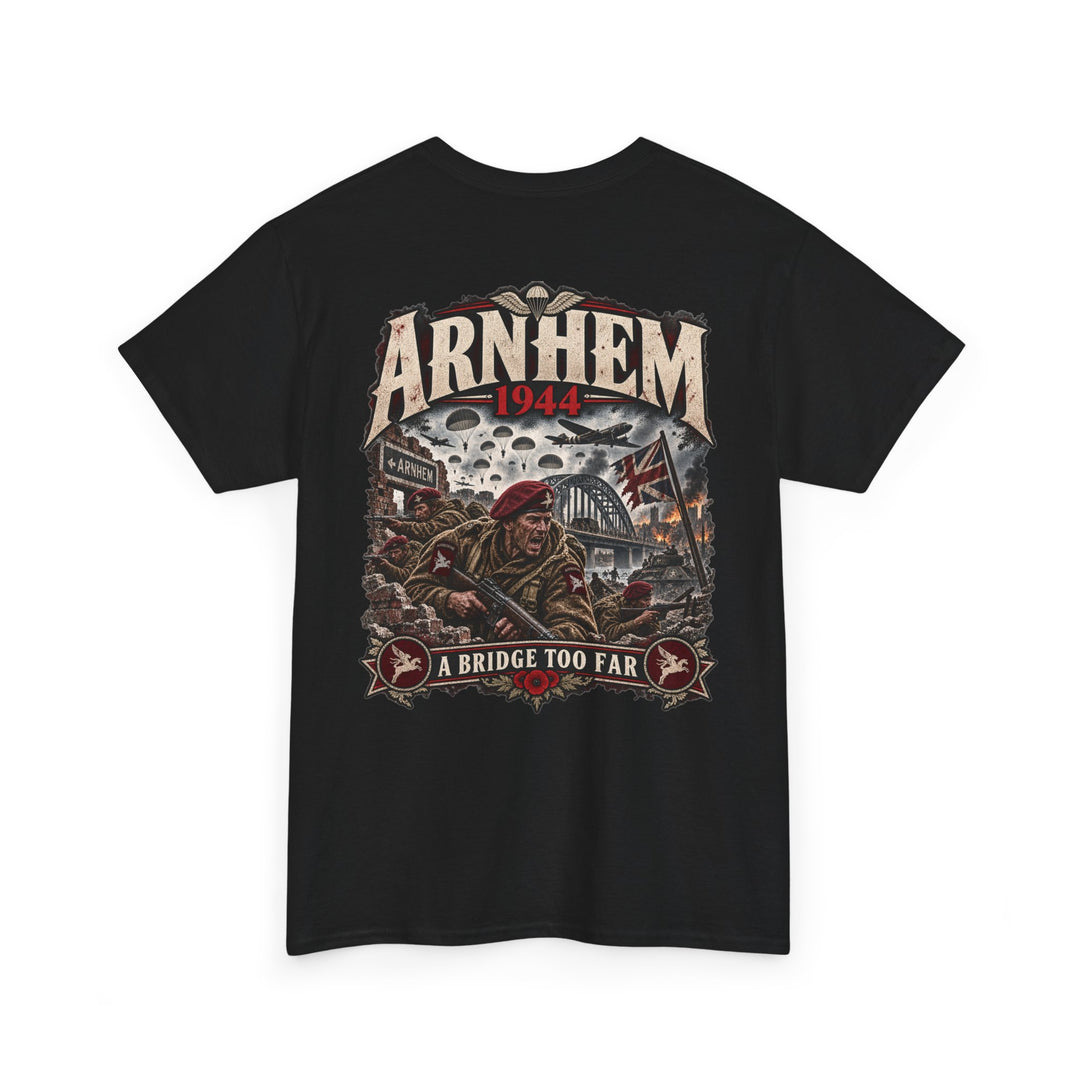 Arnhem 1944 Commemorative Tee — ‘A Bridge Too Far’ Military Tribute T-Shirt