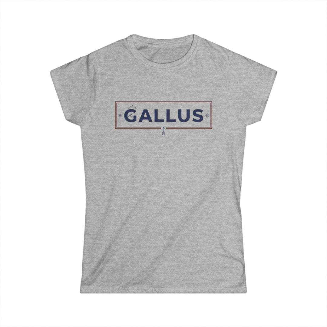 Spain Map Womens Tee — Gallus Logo Travel T‑Shirt