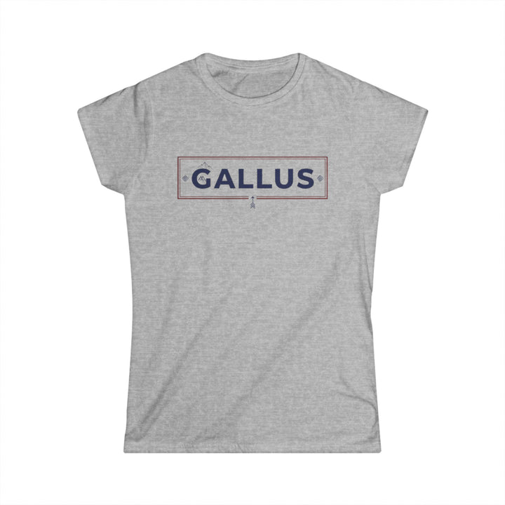 Spain Map Womens Tee — Gallus Logo Travel T‑Shirt