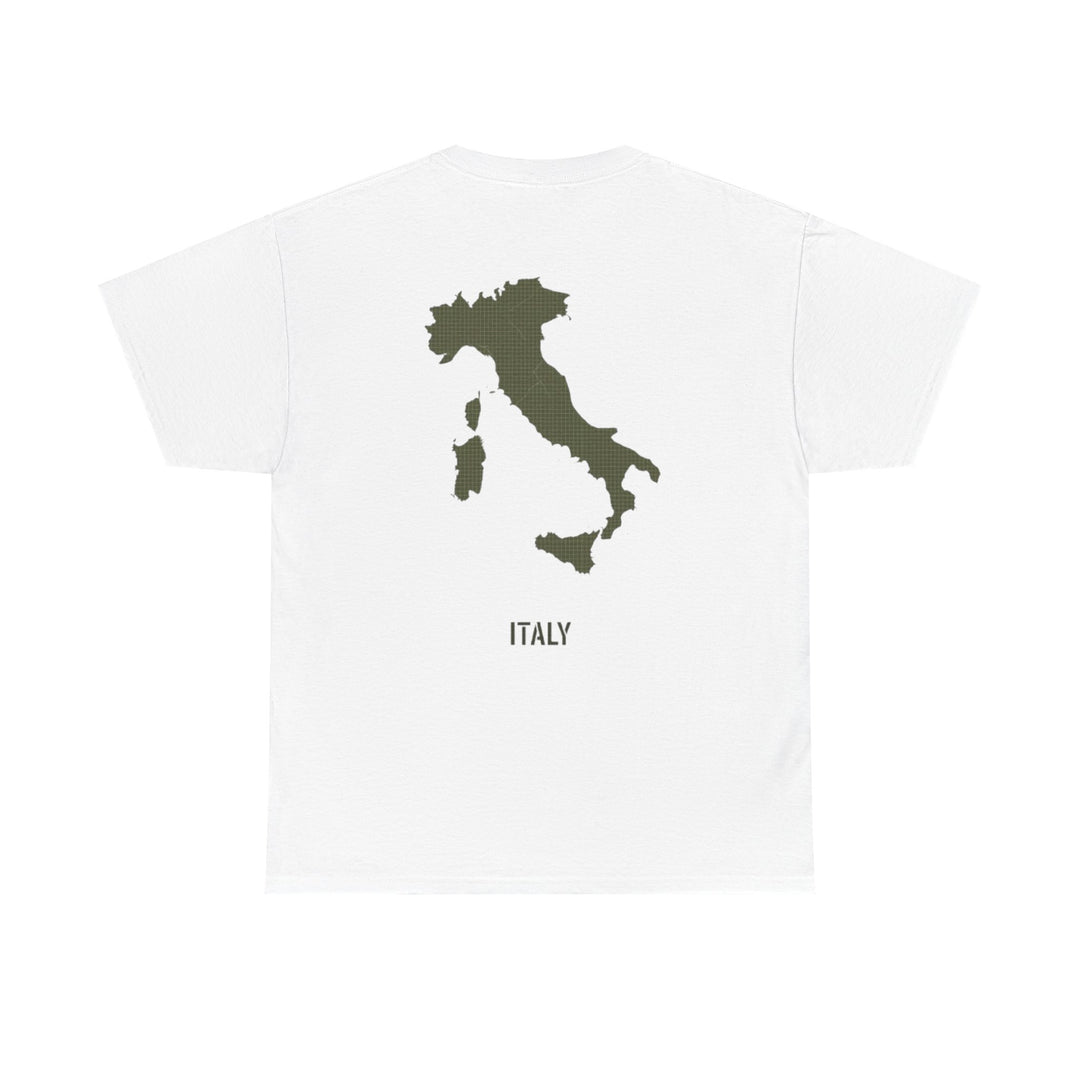 Italy Map Tee — GALLUS Logo Casual Cotton T-Shirt