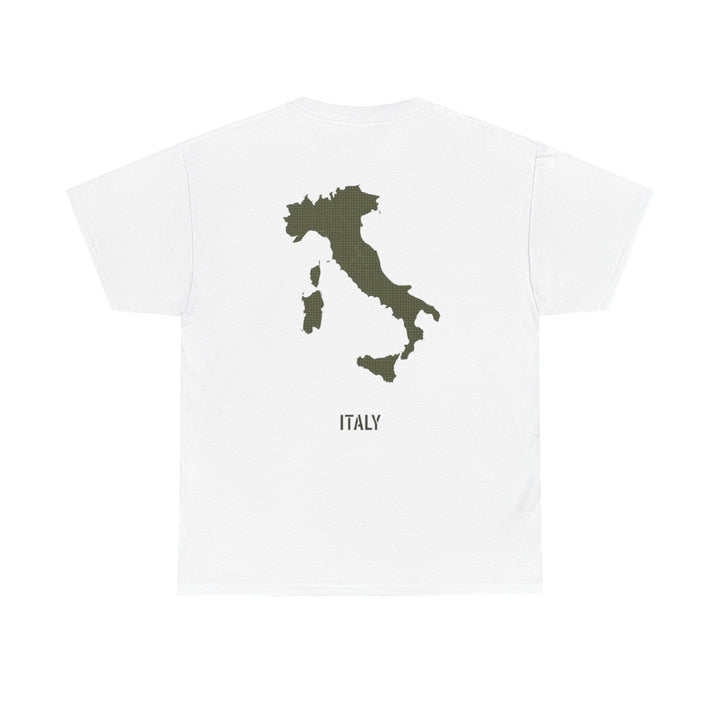 Italy Map Tee — GALLUS Logo Casual Cotton T-Shirt