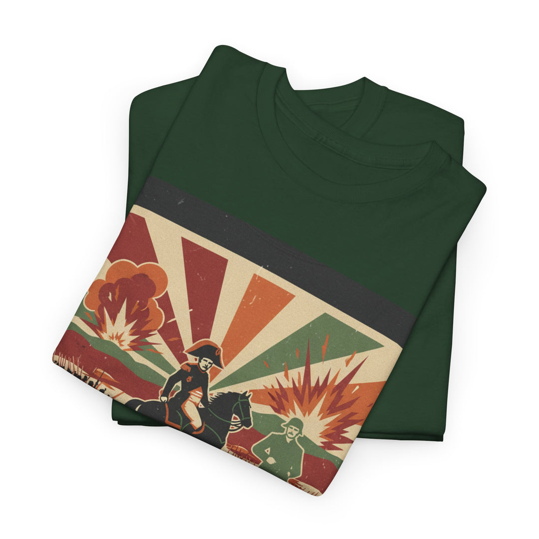 Waterloo 1815 Vintage Battle T-Shirt — Napoleonic War Commemorative Tee