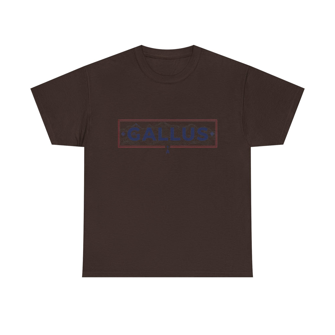 T-Shirt — Gallus Mountain Graphic Tee (Sunrise Landscape Back Print)