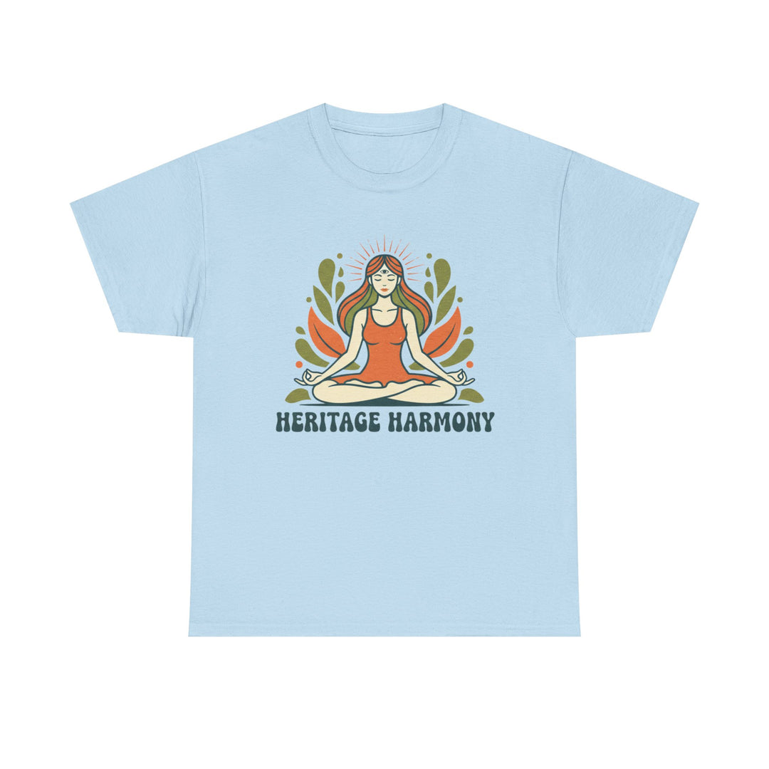 Yoga Meditation Tee – soft, breathable cotton designed for meditation and yoga practice. Comfortable, relaxed fit perfect for studio or casual wear.