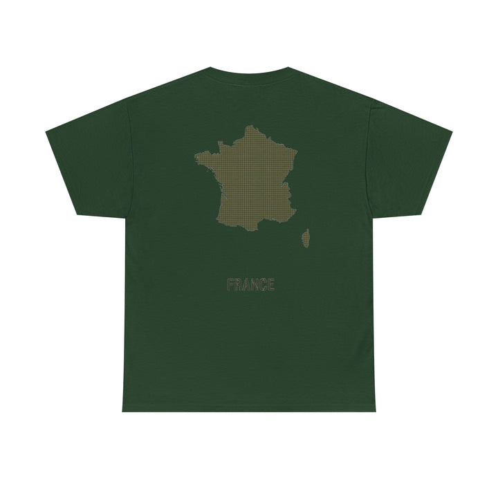 France Map T‑Shirt — Minimal Grunge Outline Tee