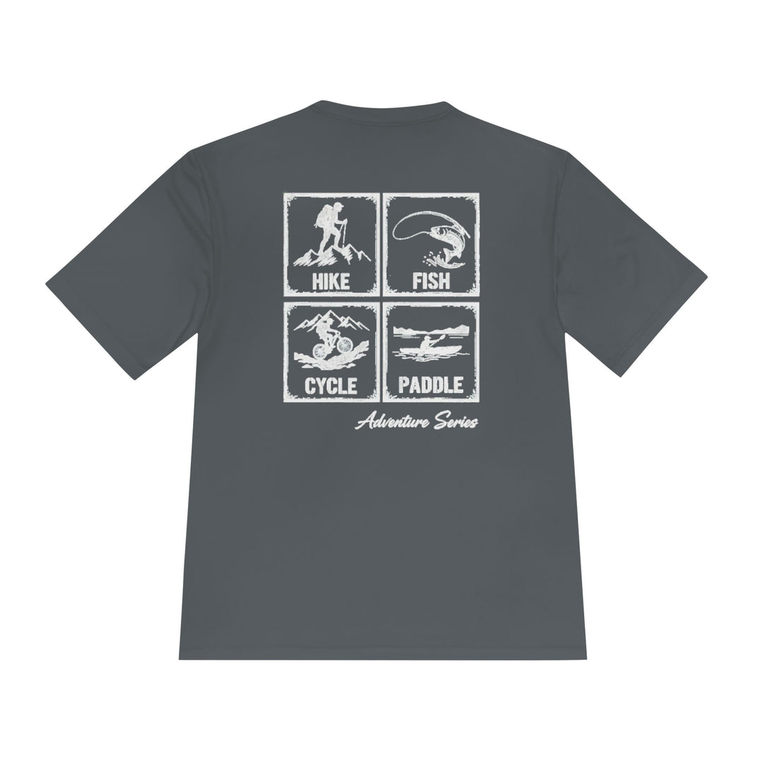 Gallus Exploring Tee — Adventure Map Graphic Moisture‑Wicking Shirt