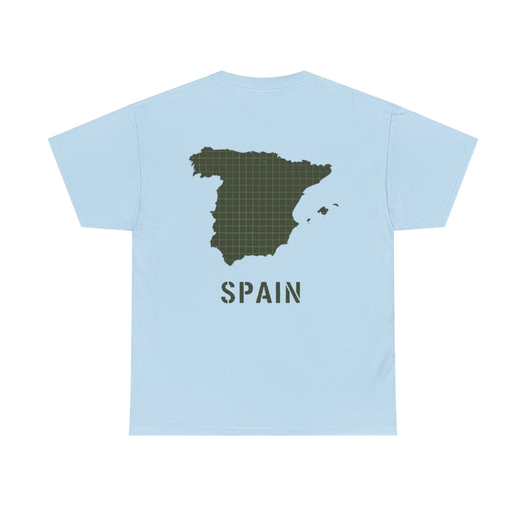 Spain Map Graphic Tee — Minimalist Travel T‑Shirt