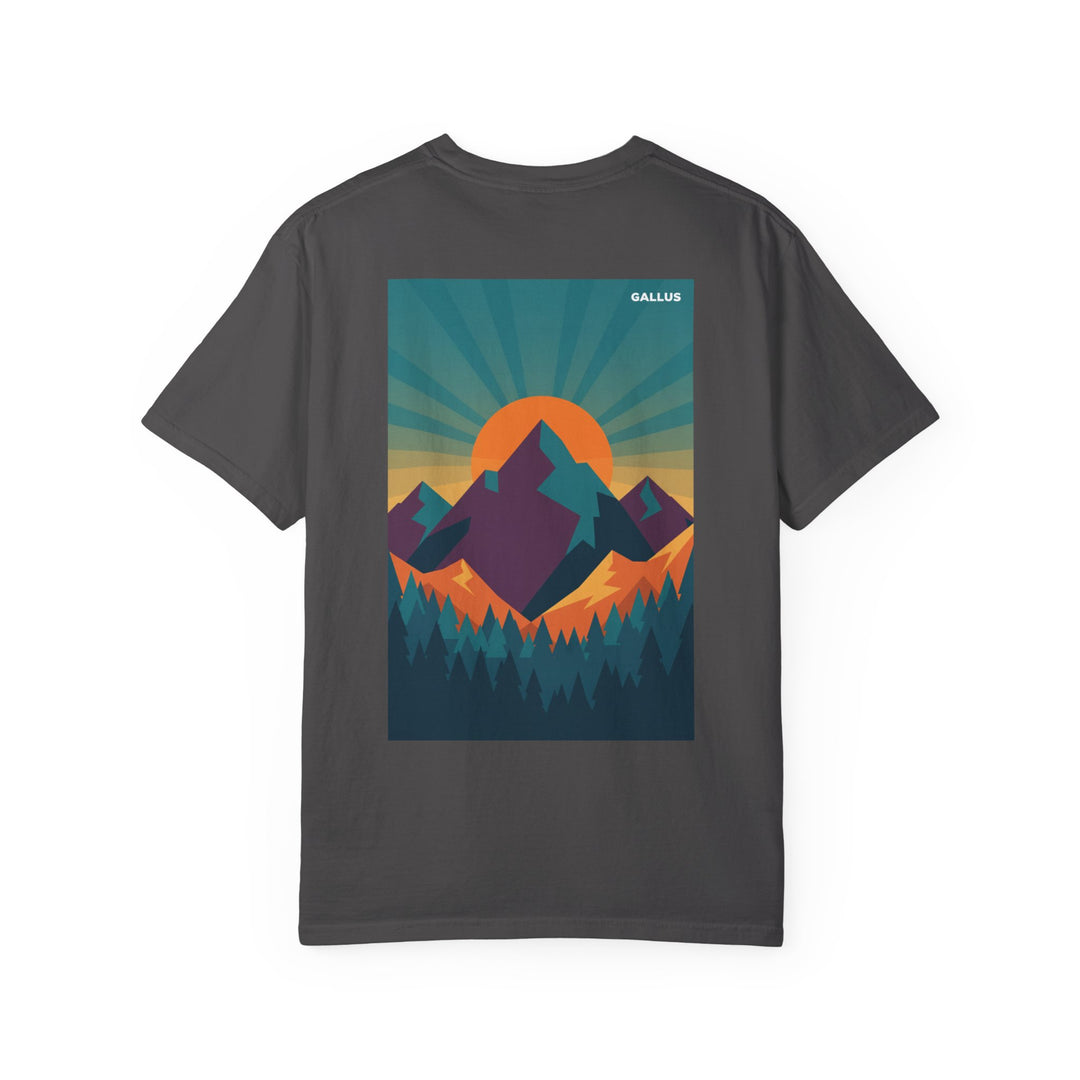T-Shirt — Gallus Mountain Sunset Graphic Tee