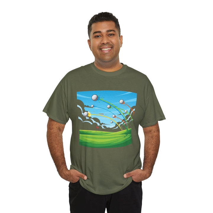 Golf Ball Flight T-Shirt | Golf Graphic Tee