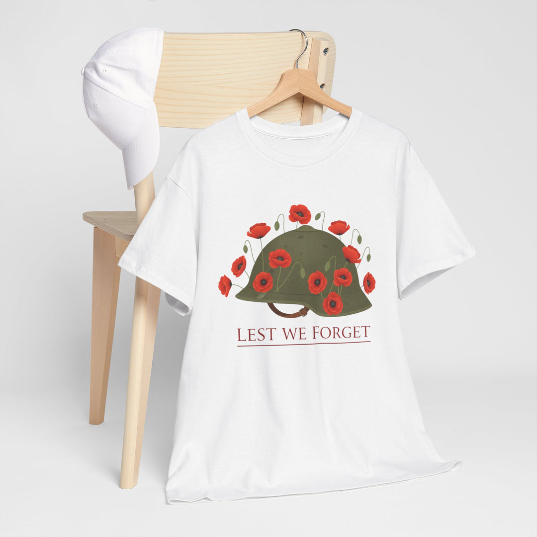 British Army Remembrance Shirt | Lest We Forget Poppy Helmet