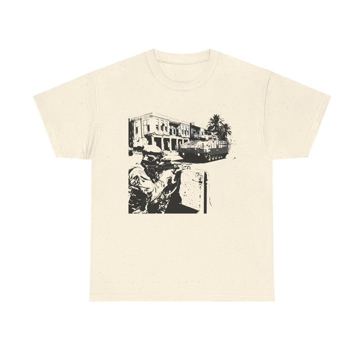 Operation TELIC Basra Iraq 2007 Graphic Tee — Military Deployment Street Scene