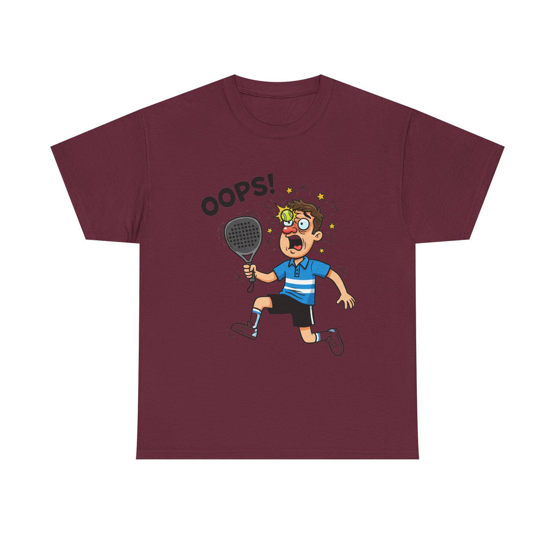 Cartoon Padel Oops! T-Shirt for Players