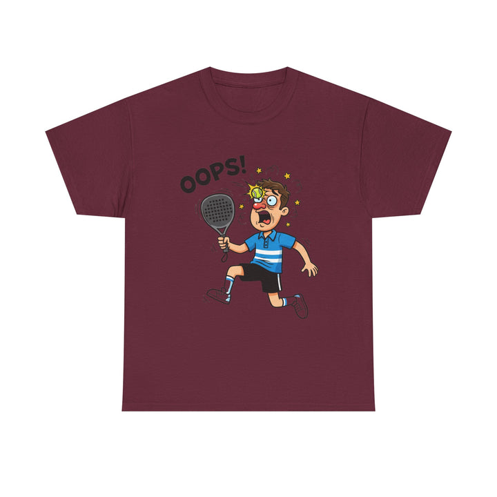 Cartoon Padel Oops! T-Shirt for Players