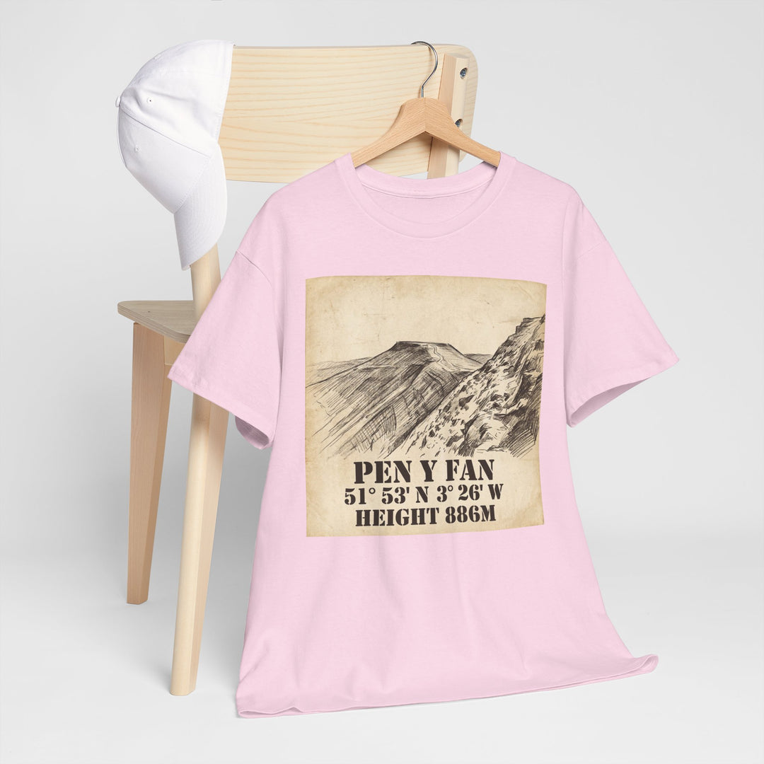 Pen y Fan T-Shirt - Brecon Beacons Vintage Coordinates &amp; Elevation
