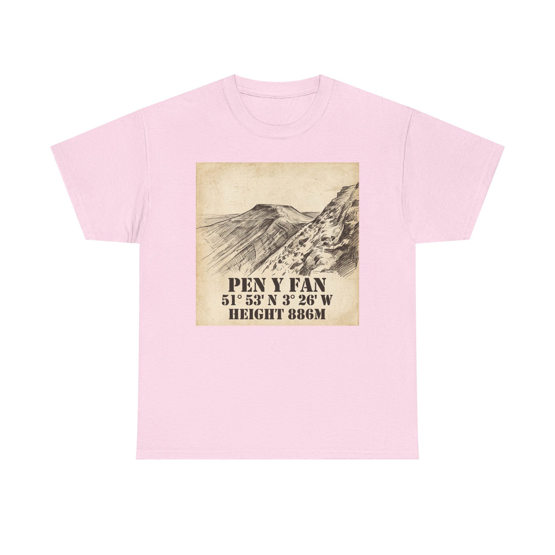 Pen y Fan T-Shirt - Brecon Beacons Vintage Coordinates &amp; Elevation