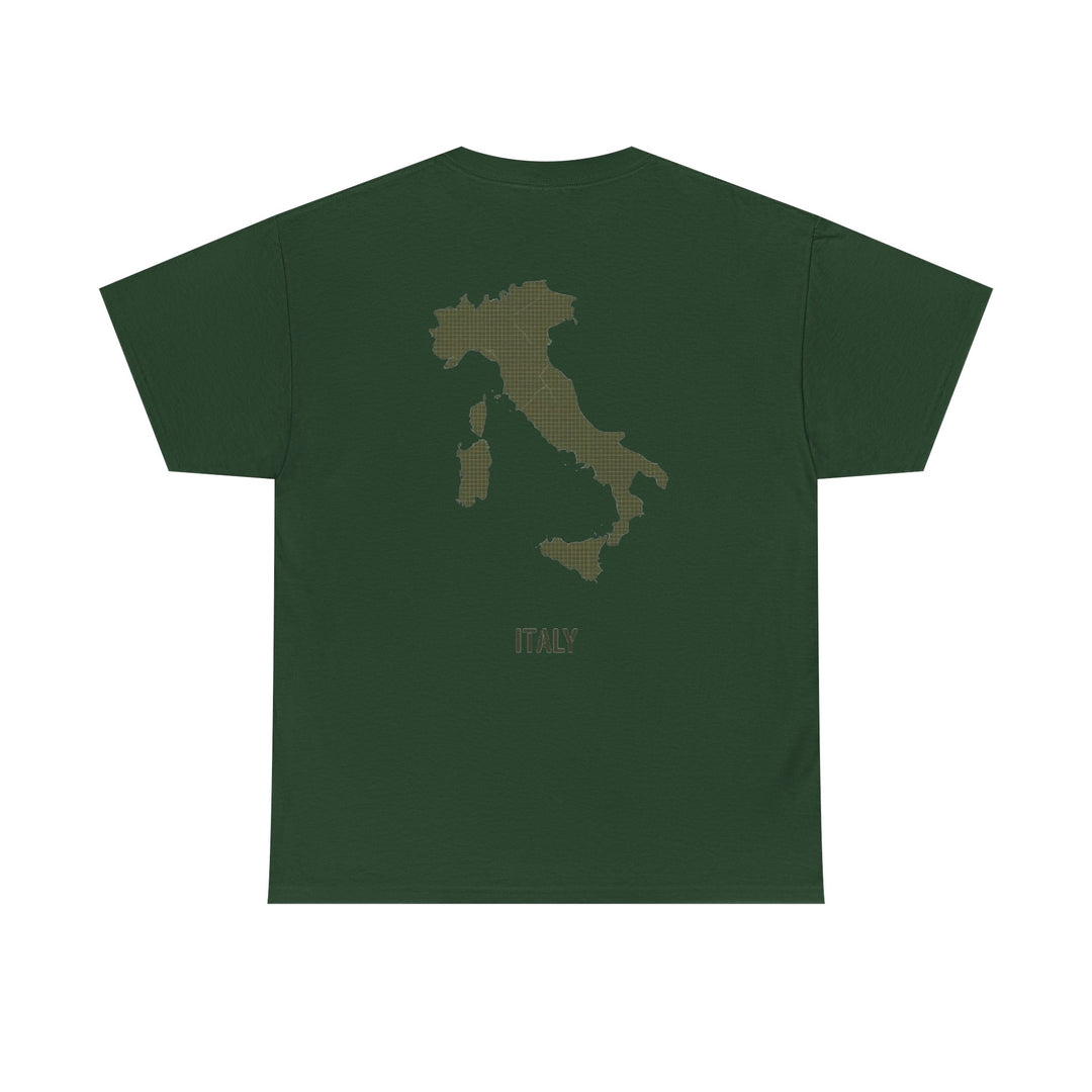 Italy Map Tee — GALLUS Logo Casual Cotton T-Shirt