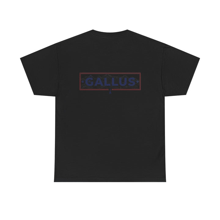 Gallus Logo T-Shirt — Minimal Retro Chest &amp; Back Graphic Tee