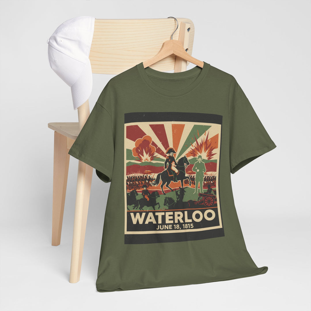 Waterloo 1815 Vintage Battle T-Shirt — Napoleonic War Commemorative Tee