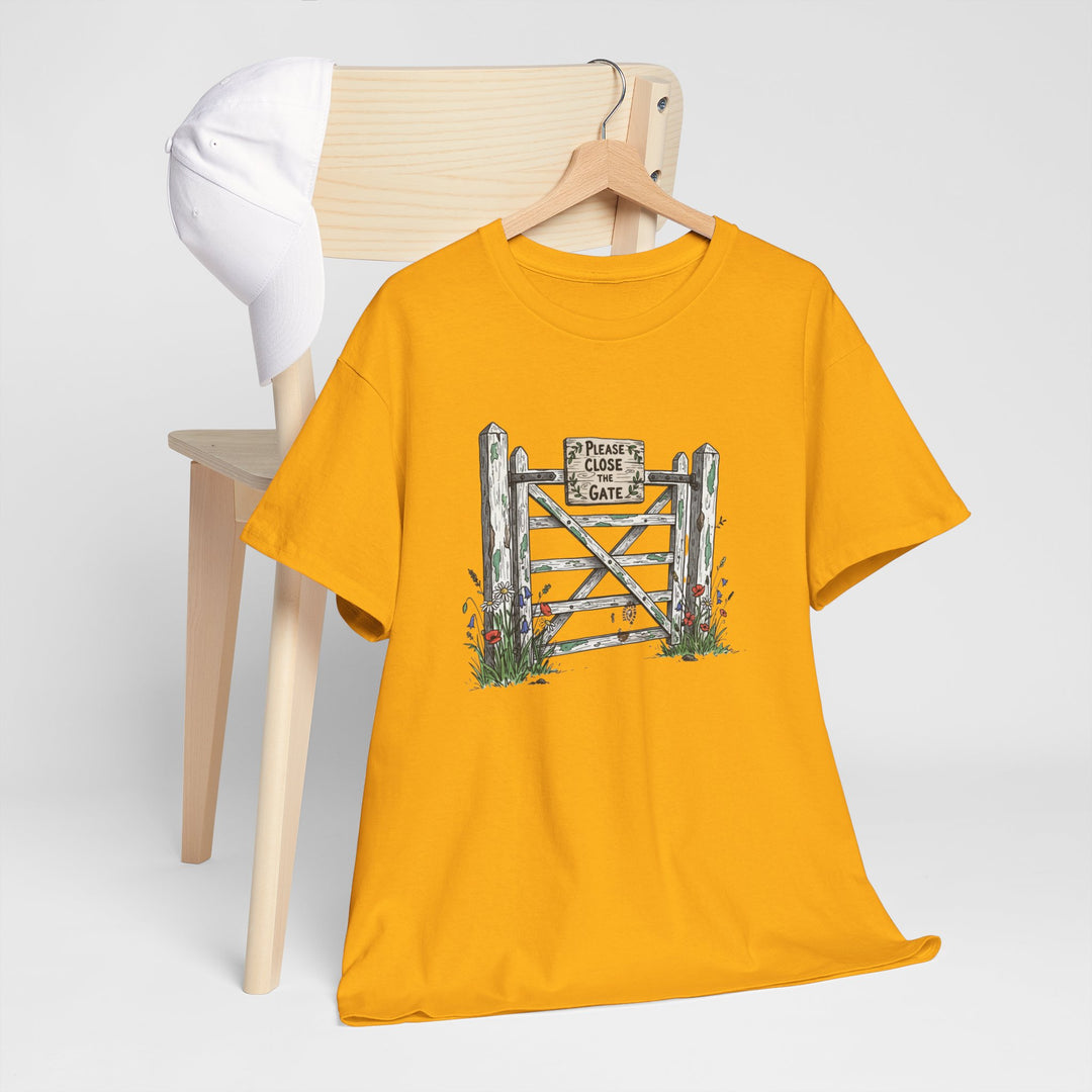 Close the Gate T-Shirt — Rural Discipline Heritage Graphic