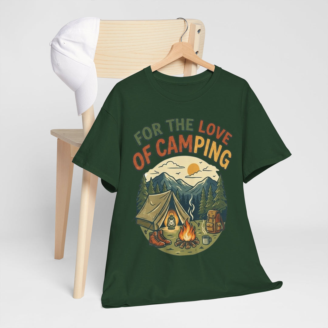 Retro Campfire Graphic T-Shirt - Vintage Style Camping Tee