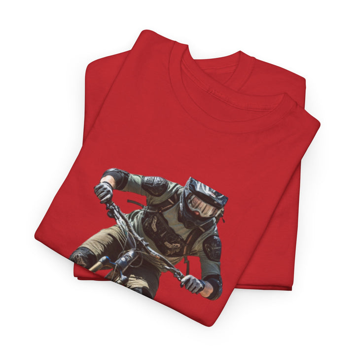 Downhill MTB Rider Graphic Tee