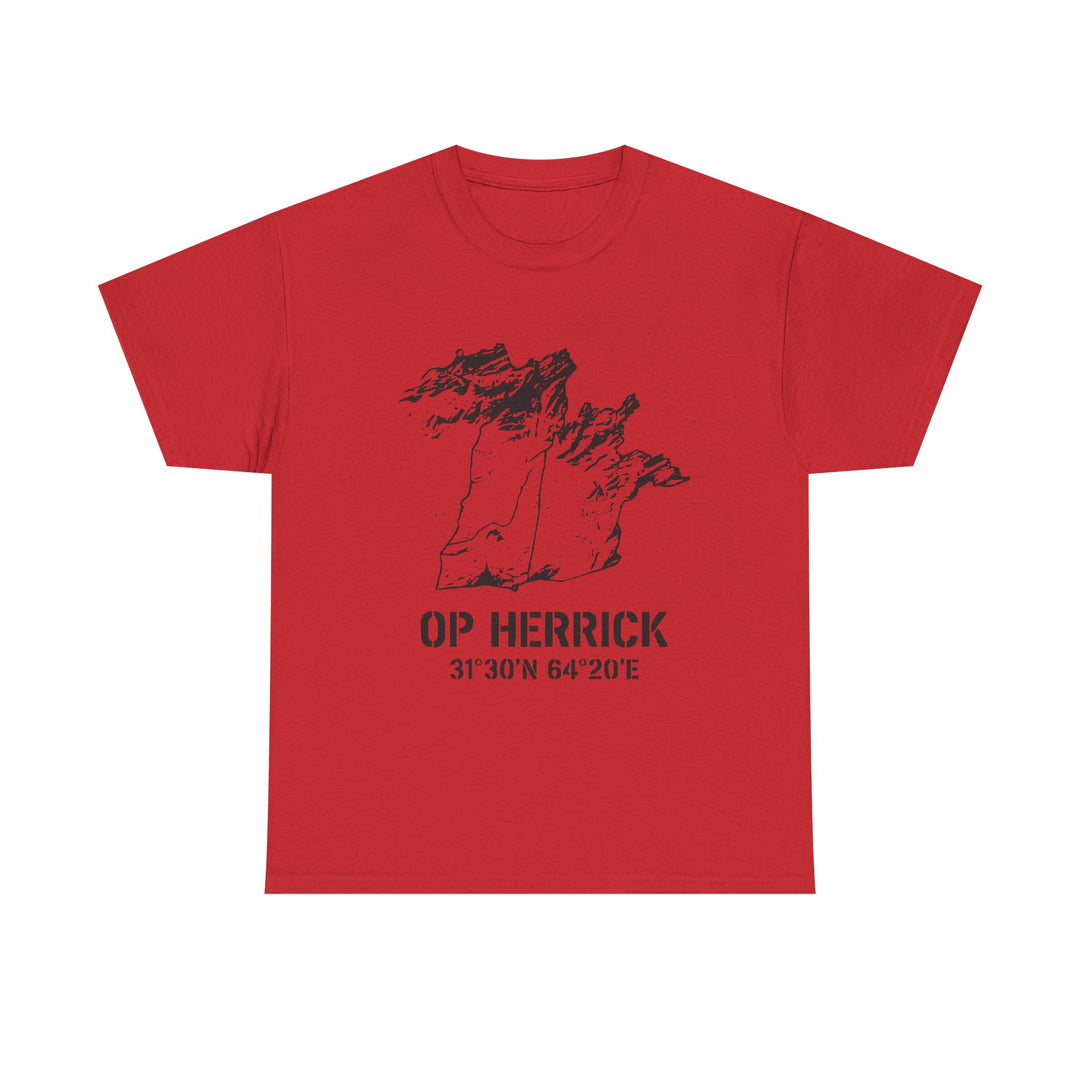 Op Herrick Lashkar Gah Coordinates T-Shirt - Helmand Province Military Graphic Tee