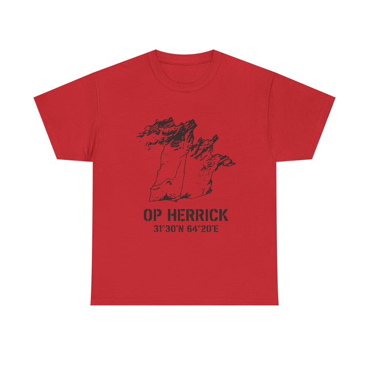 Op Herrick Lashkar Gah Coordinates T-Shirt - Helmand Province Military Graphic Tee