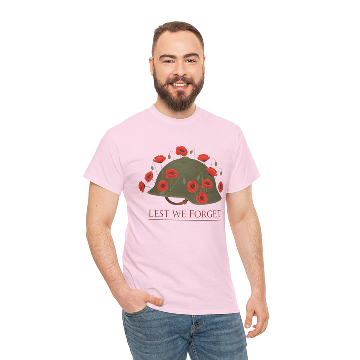 British Army Remembrance Shirt | Lest We Forget Poppy Helmet