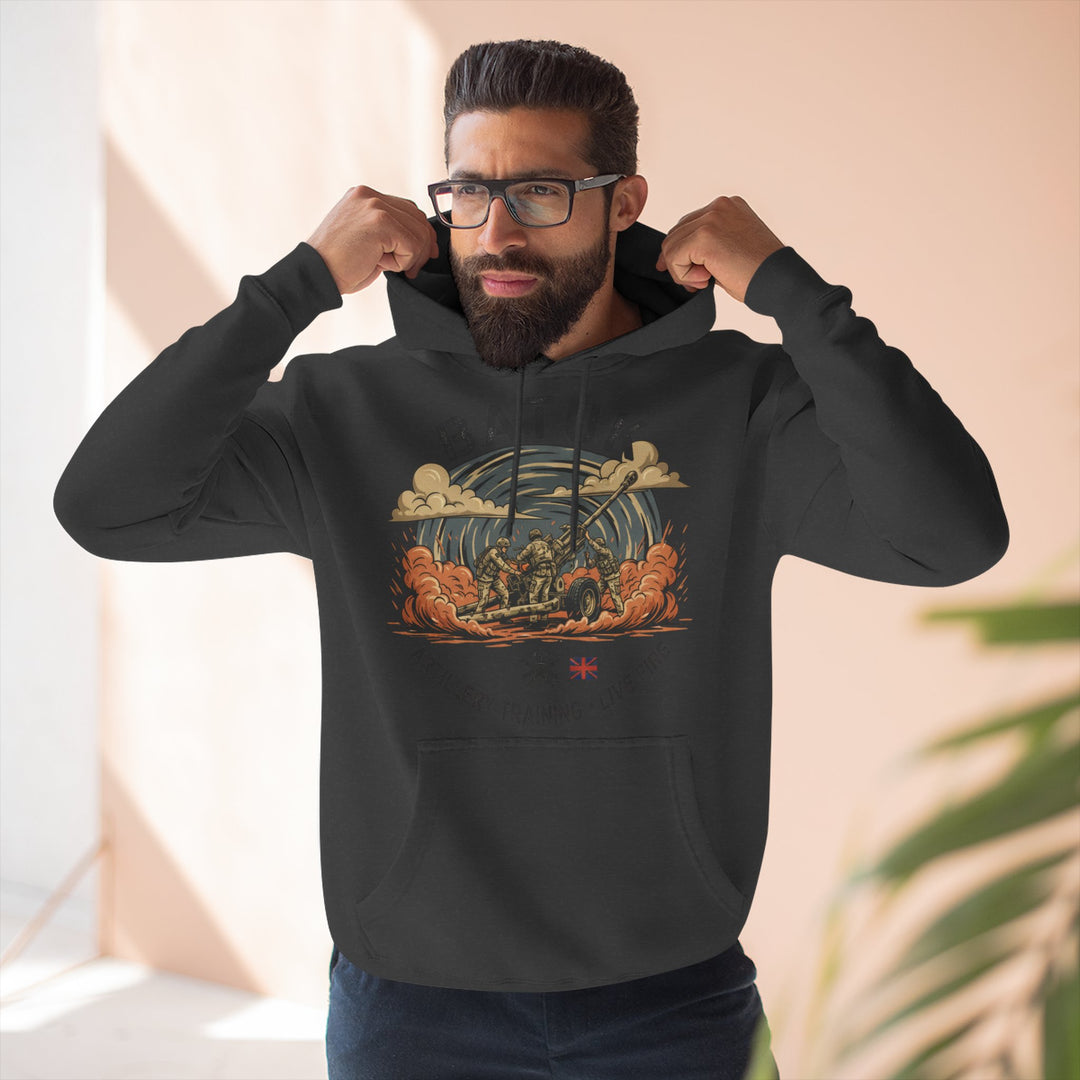 Military Artillery Graphic Hoodie — "BATUK" Live-Fire Training Design