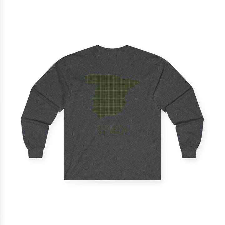 Spain Map Long Sleeve Tee — Gallus Logo Travel Shirt