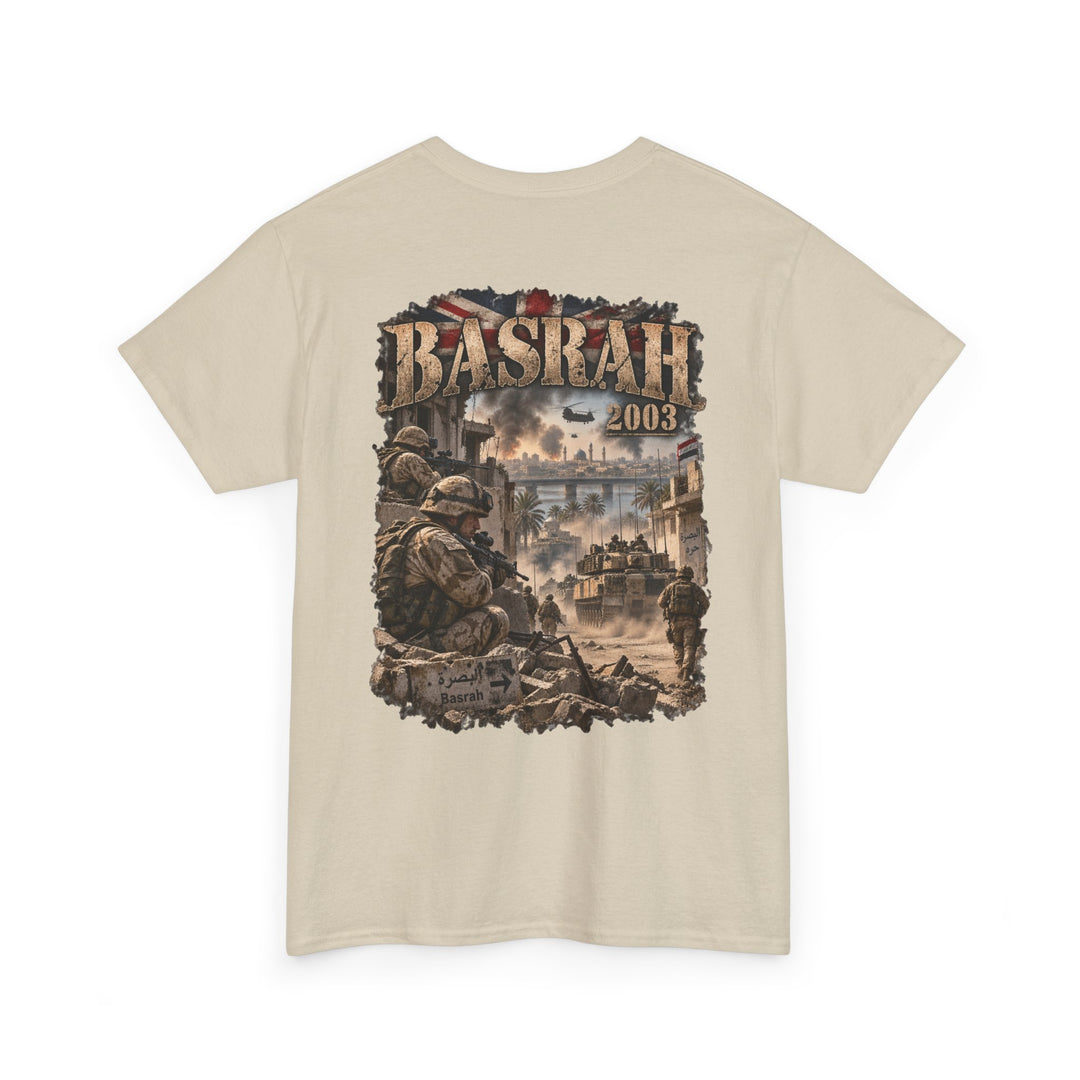 Basrah 2003 Military Graphic Tee — Veteran Iraq War Commemorative T-Shirt