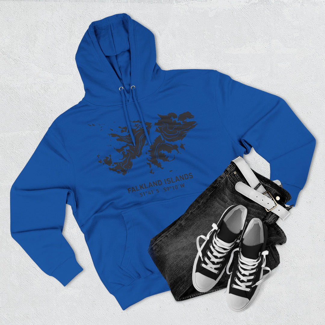 Falkland Islands 1982 Map Hoodie — South Atlantic Heritage Graphic