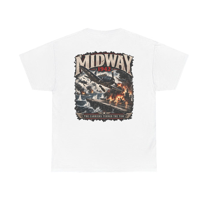 Midway 1942 WWII Aviation T-Shirt — Vintage Battle of Midway Graphic Tee