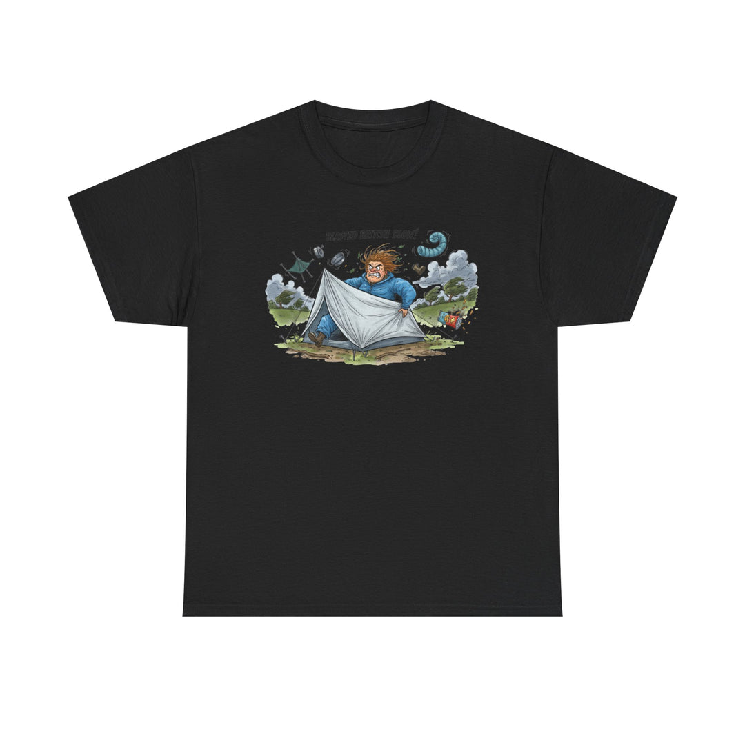 Blasted British Blow Graphic T-Shirt — Retro UK Camping Adventure Tee