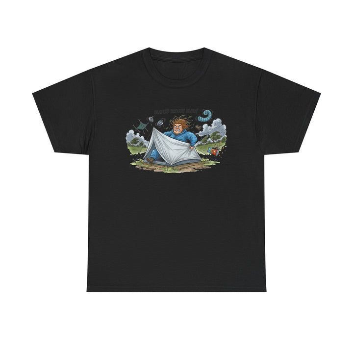 Blasted British Blow Graphic T-Shirt — Retro UK Camping Adventure Tee
