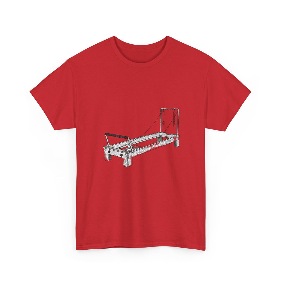 Pilates Reformer Tee – soft, breathable cotton designed for reformer Pilates. Comfortable, flexible, and perfect for studio workouts or casual wear.