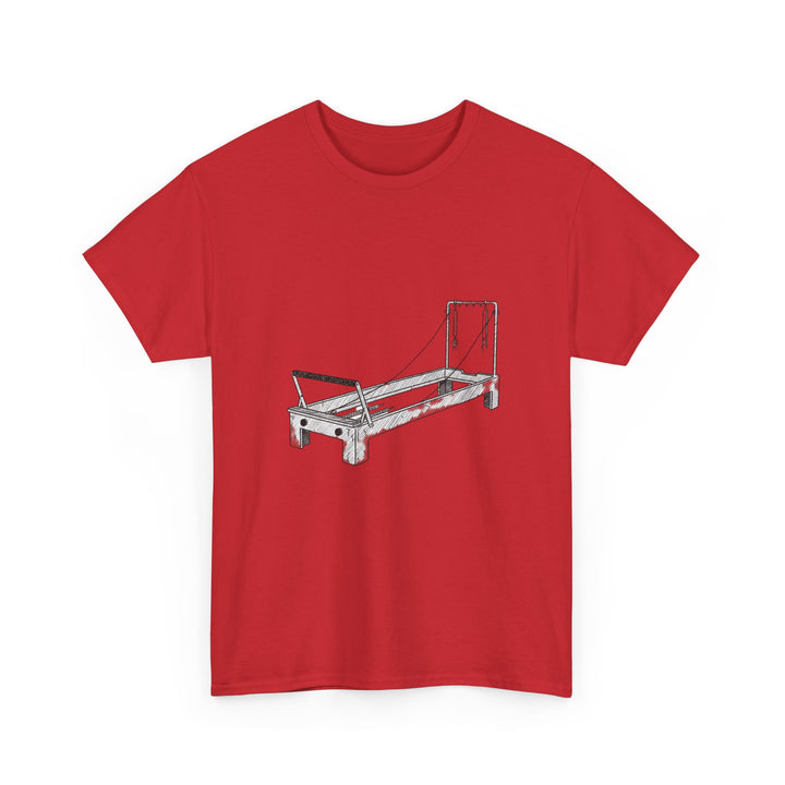 Pilates Reformer Tee – soft, breathable cotton designed for reformer Pilates. Comfortable, flexible, and perfect for studio workouts or casual wear.