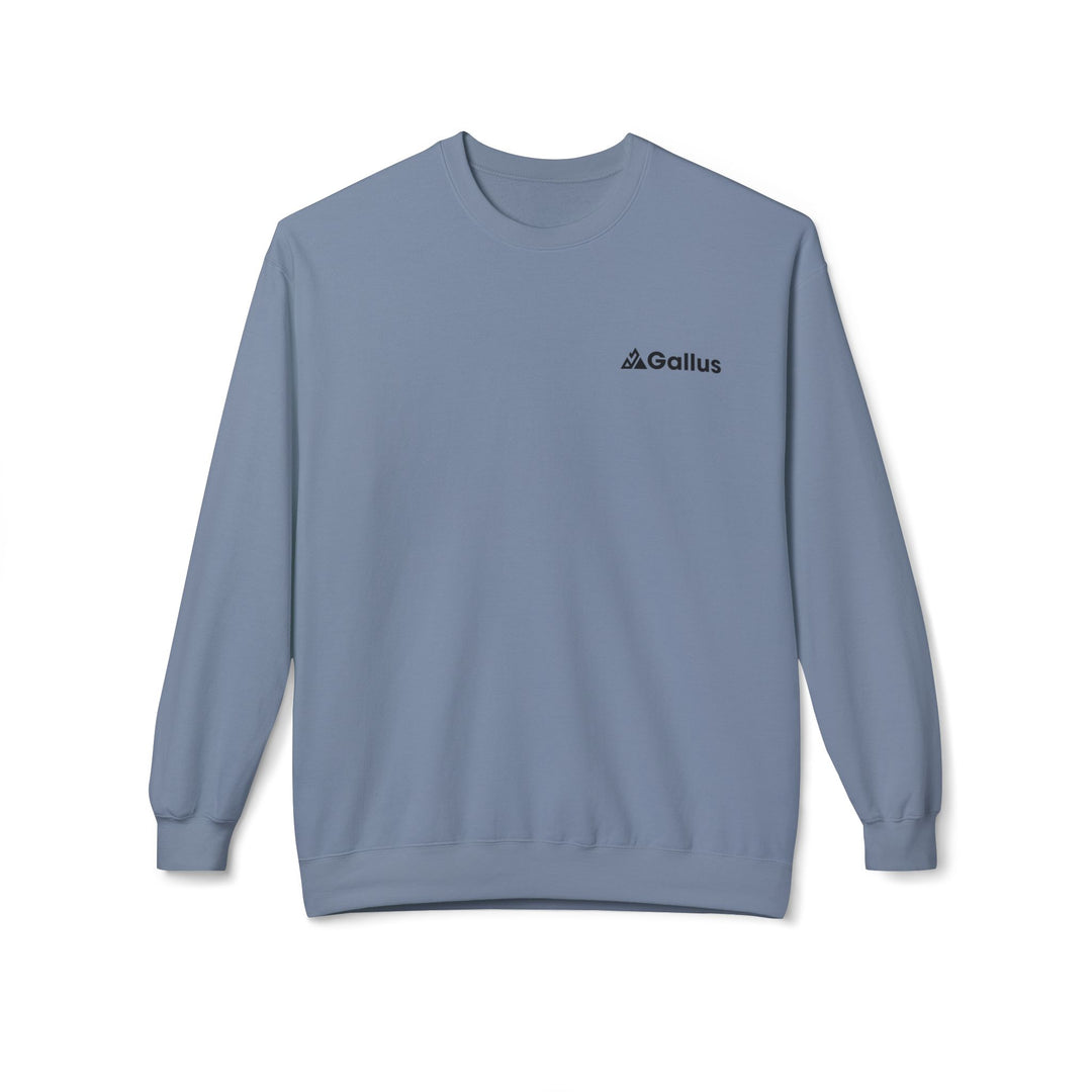 Spain Map Crewneck Sweatshirt — Military Green Grid Spain Graphic