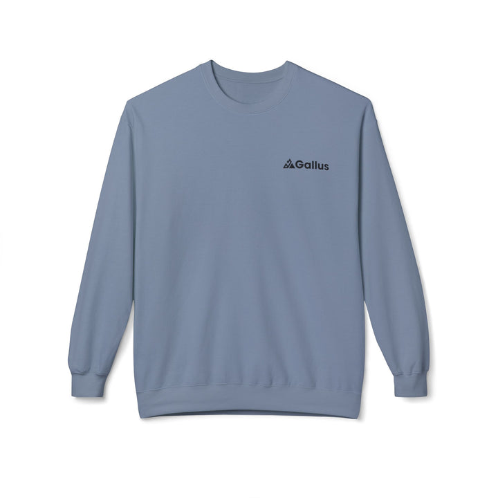 Spain Map Crewneck Sweatshirt — Military Green Grid Spain Graphic