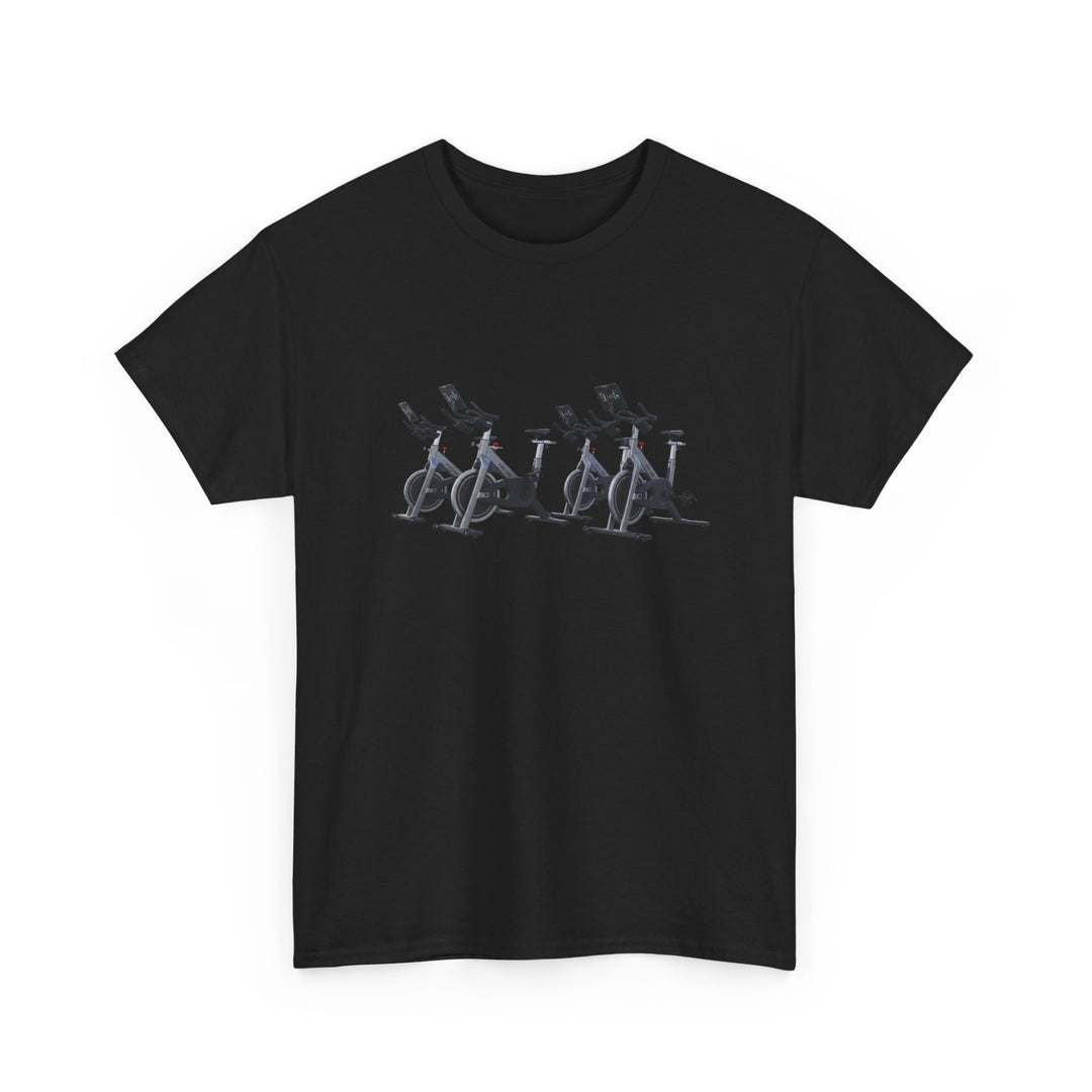 Spin Bikes Tee – soft, breathable cotton designed for indoor cycling and spin classes. Comfortable, durable, and perfect for active lifestyles.