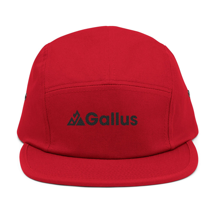 Gallus Embroidered 5-Panel Cap — Minimal Logo Cotton Camper Hat