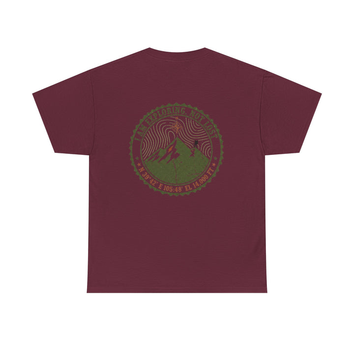 Adventure Logo Tee — "GALLUS" Mountain Badge Shirt (Exploring Not Lost)