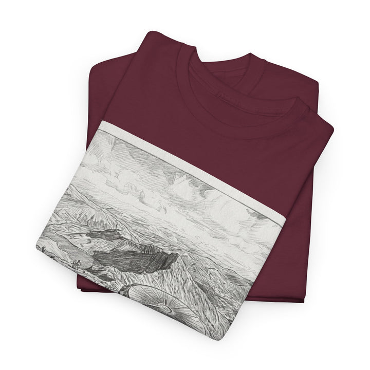 Snowdon Mountain Tee — Vintage Map Illustration with Coordinates