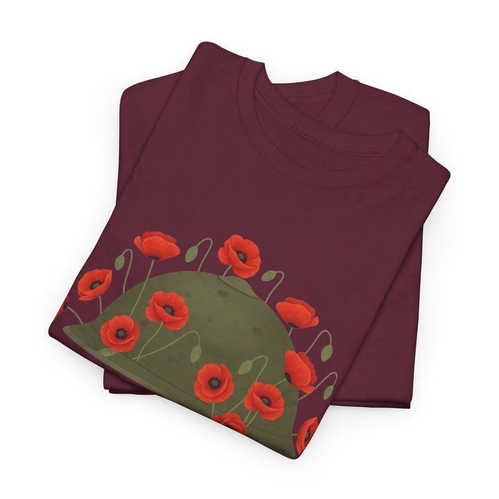 British Army Remembrance Shirt | Lest We Forget Poppy Helmet