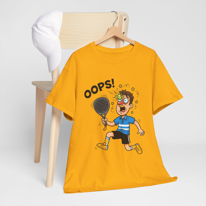 Cartoon Padel Oops! T-Shirt for Players